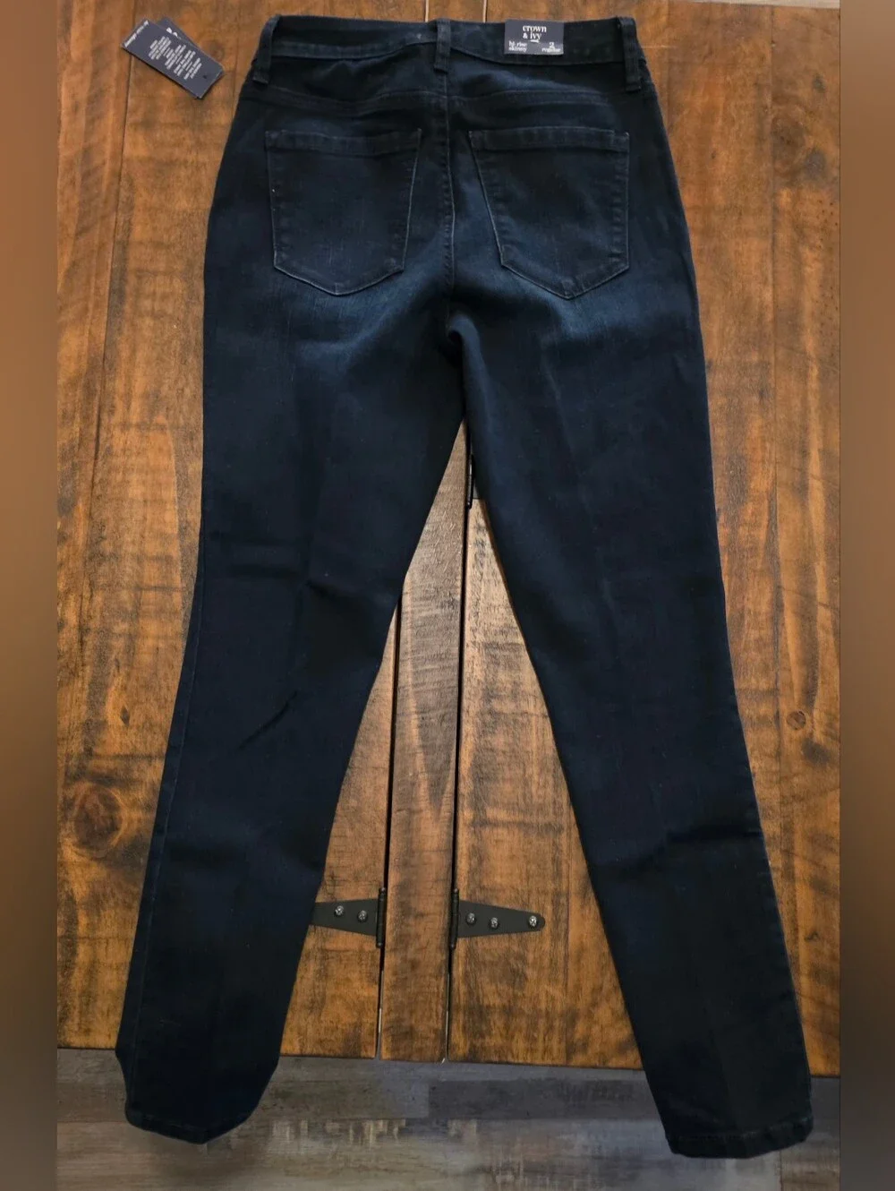 crown & ivy Dark Indigo Skinny Jeans